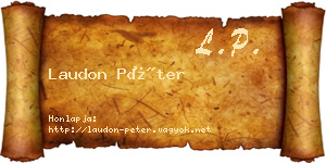 Laudon Péter névjegykártya